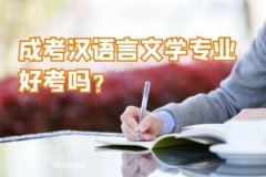 2020年成考汉语言文学专业好考吗？